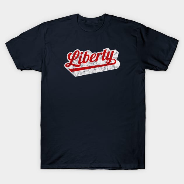 Show Your Support for LIberty with this vintage design T-Shirt by MalmoDesigns